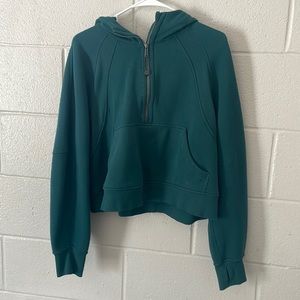 lulu scuba oversized half zip hoodie
